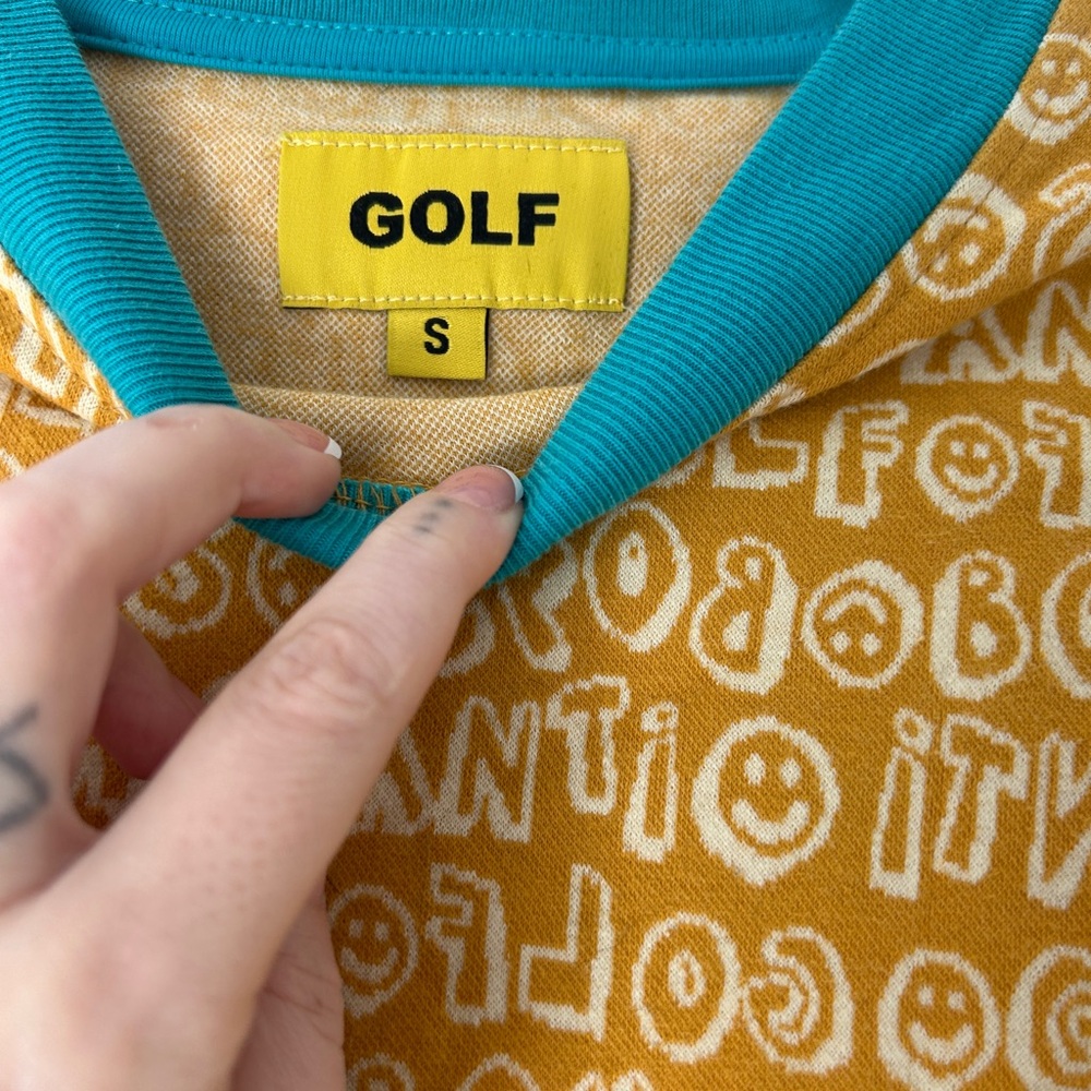 Golf Wang Yellow and Teal Short Sleeve Tee